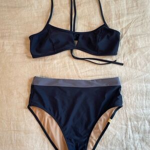 Summersalt Navy High Waist Bikini - Size 4